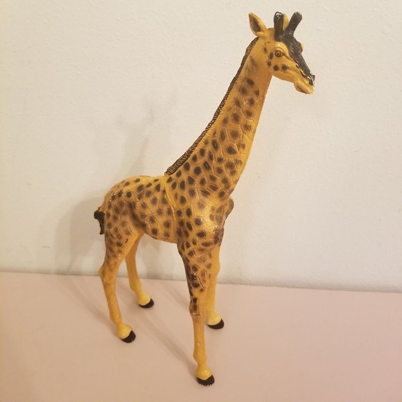 Lot of 9 Plastic Vintage Heavy Duty Animals Wolf Elephant Giraffe Anteater Tiger - Picture 3 of 15